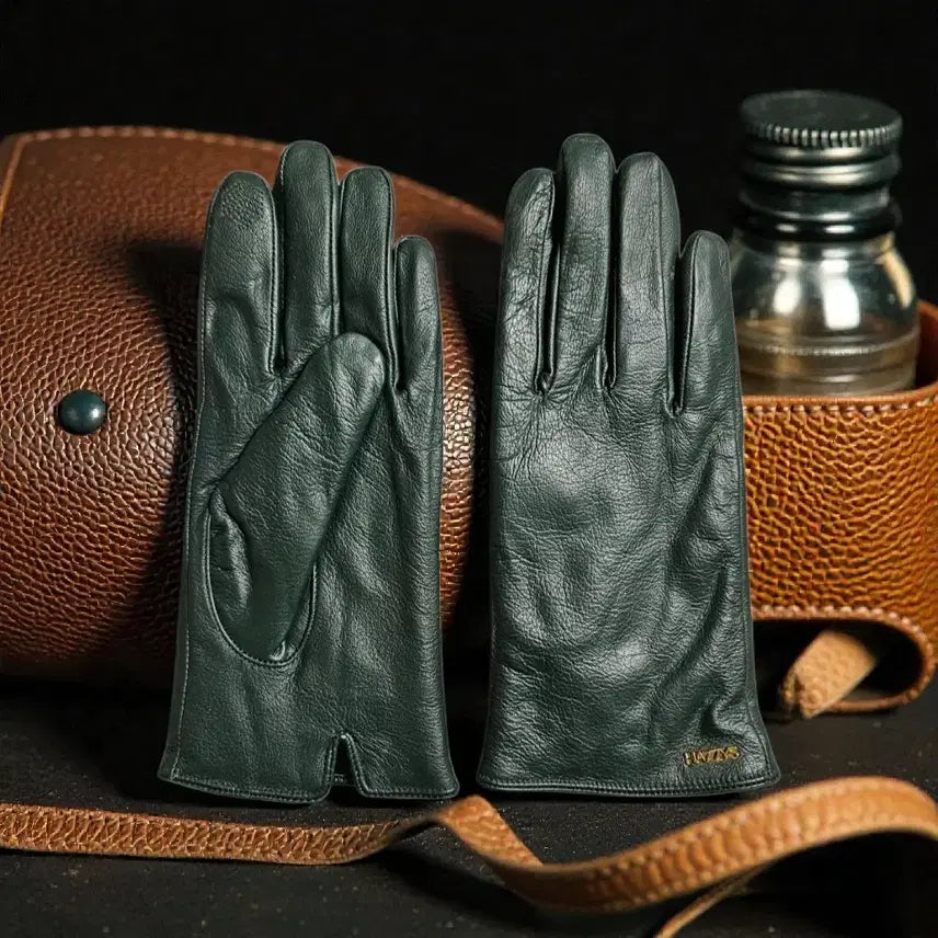 [BUNJANG] HAZZYS Women's Leather Smart Touch Gloves / 헤지스 여성 양가죽 스마트터치 장갑 딥그린 | 상태좋음 | 시즌정리