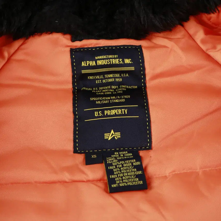 [BUNJANG] [XS] Alpha Industries N-3B Flight Jacket / [XS] 알파 인더스트리 N-3B 플라이트 자켓