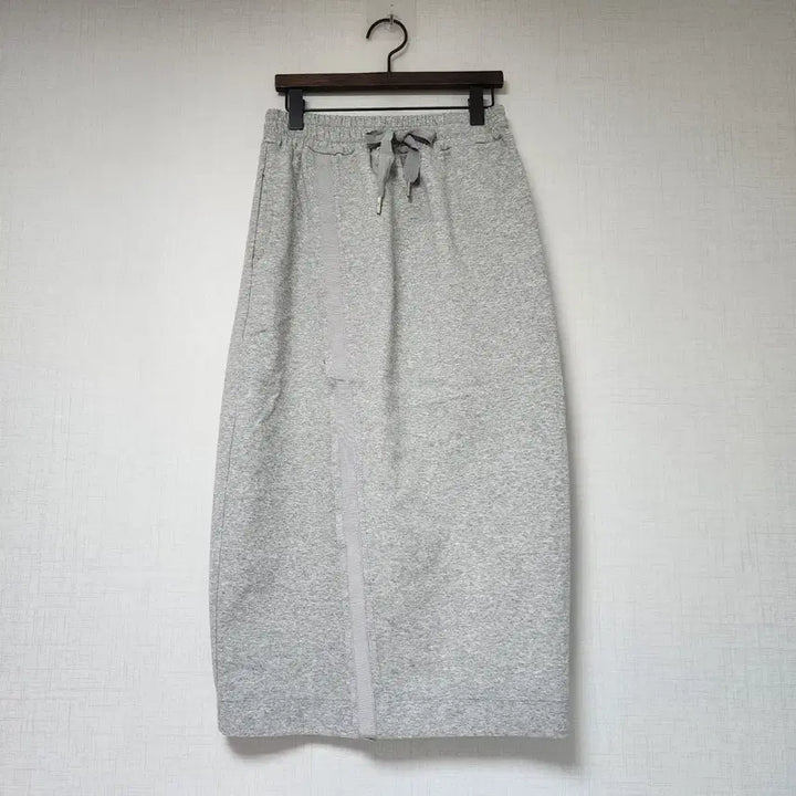 [BUNJANG] Long Skirt (Gray, Size F) / 회색 스판 롱 스커트 F