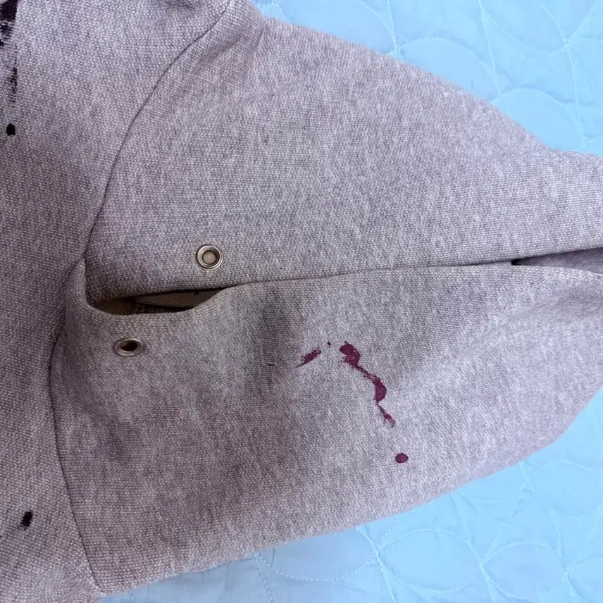 [BUNJANG] 0size Blind File Paint Gray Hoodie / [0size]블라인드파일즈 페인트 그레이 회색 후드