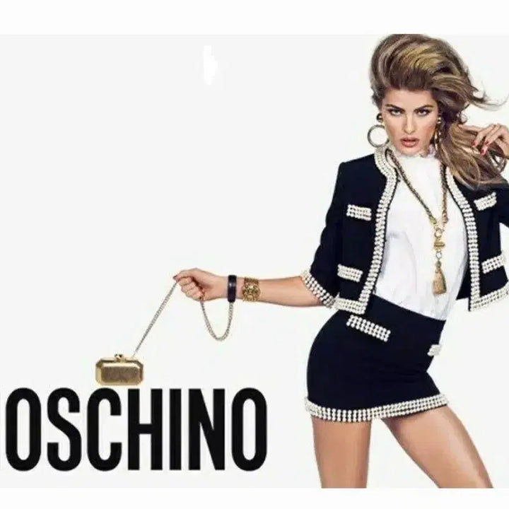 [BUNJANG] Moschino Pearl Knit Jacket / 모스키노 진주 니트 자켓