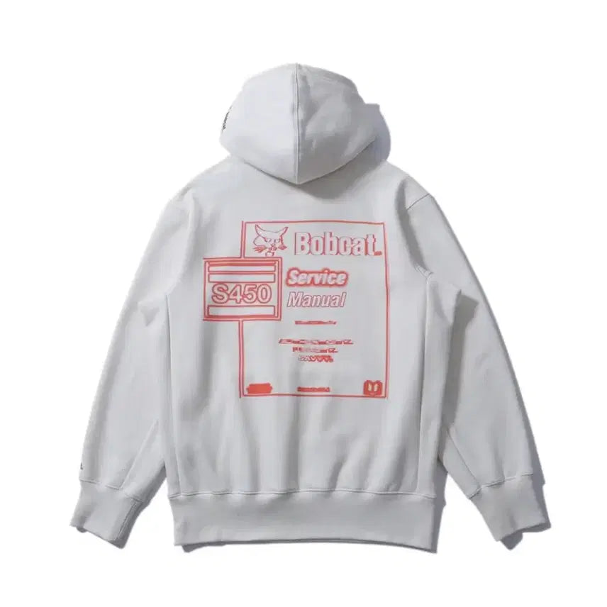 [BUNJANG] Bobcat White Hoodie / 밥캣 화이트 후드티