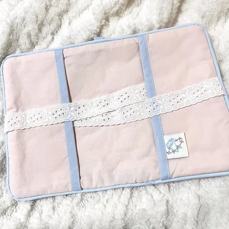 [BUNJANG] Handmade Satin Bold Heart A6 Diary Cover / 핸드메이드 새틴 볼드 하트 A6 다이어리 커버