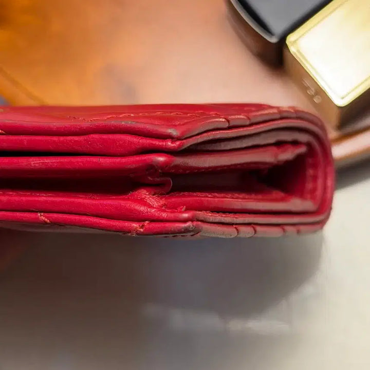 [BUNJANG] Gucci GG Marmont Card Case Red / 구찌 GG 마몽 카드 케이스 레드