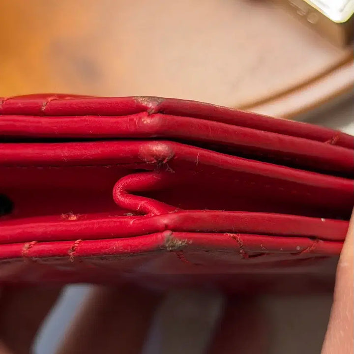 [BUNJANG] Gucci GG Marmont Card Case Red / 구찌 GG 마몽 카드 케이스 레드