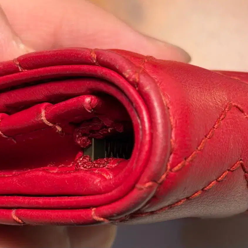 [BUNJANG] Gucci GG Marmont Card Case Red / 구찌 GG 마몽 카드 케이스 레드