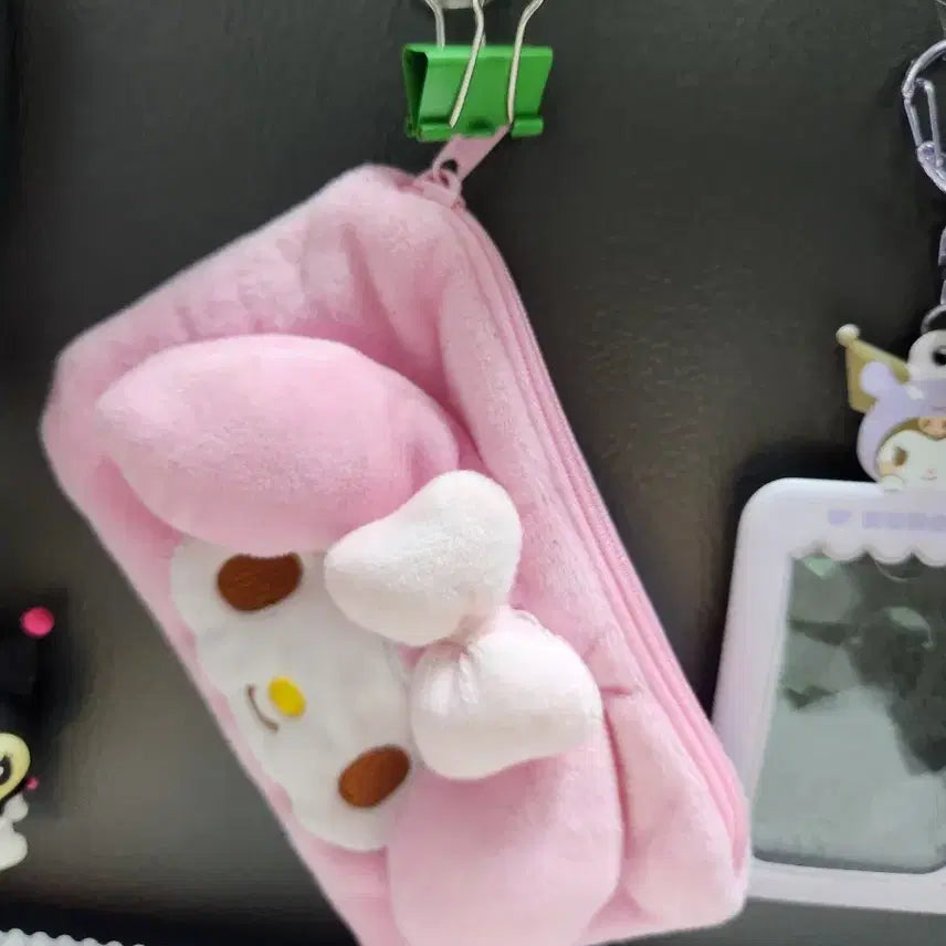[BUNJANG] My Melody &amp; Kuromi Pouch, Keyring, Card Holder Bundle Set / "마이멜로디와 쿠로미" [파우치. 키링.카드홀더]