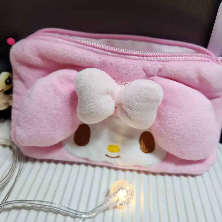 [BUNJANG] My Melody &amp; Kuromi Pouch, Keyring, Card Holder Bundle Set / "마이멜로디와 쿠로미" [파우치. 키링.카드홀더]