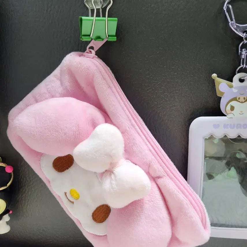 [BUNJANG] My Melody &amp; Kuromi Pouch, Keyring, Card Holder Bundle Set / "마이멜로디와 쿠로미" [파우치. 키링.카드홀더]