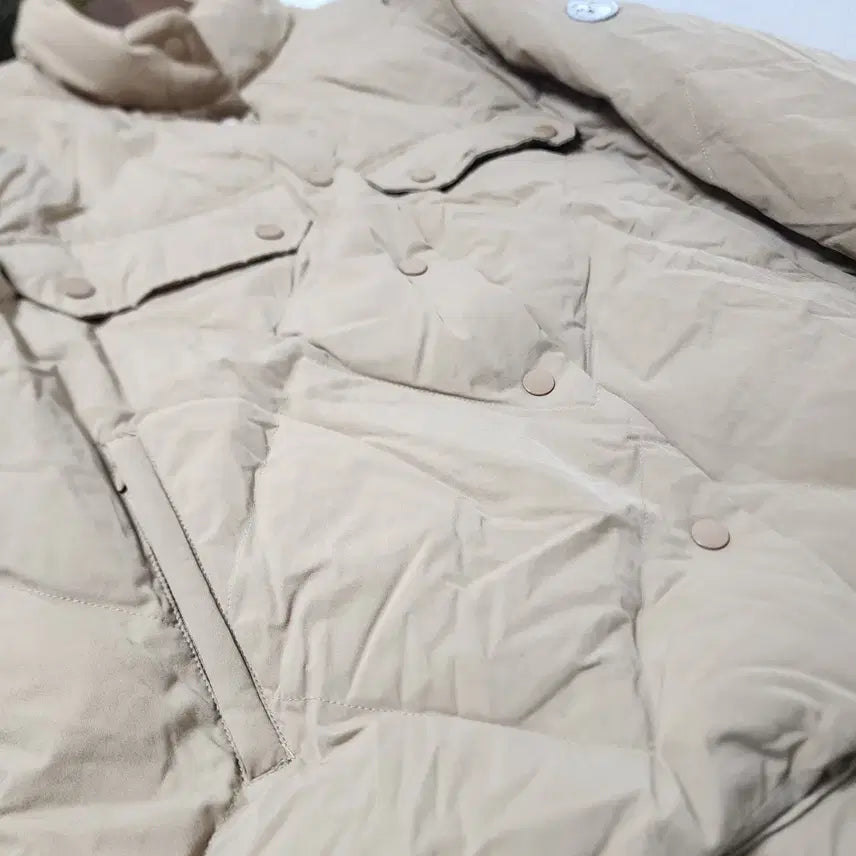 [BUNJANG] ODD FOU Diamond Quilted Bomber Jacket Beige 42 / 오드 봄버 포우 다이아 퀼팅 점퍼 베이지 42