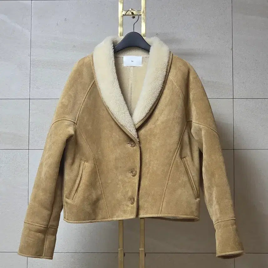 [BUNJANG] Le Signature Shearling Jacket Camel / 르(le) 시그니처 시어링 자켓 카멜