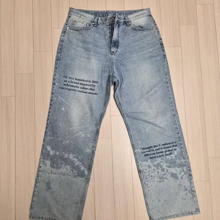[BUNJANG] OY Painting Washing Denim Blue / 오와이(OY) 페인팅 워싱 데님 블루