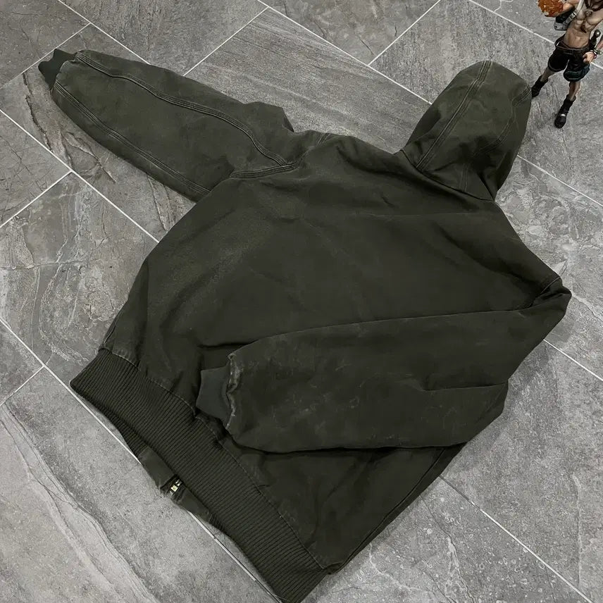 [BUNJANG] Carhartt J130 ARG Duck Active Hooded Jacket (L-TALL) / (L-TALL)칼하트 덕 액티브 후드자켓 J130 ARG 아미그린