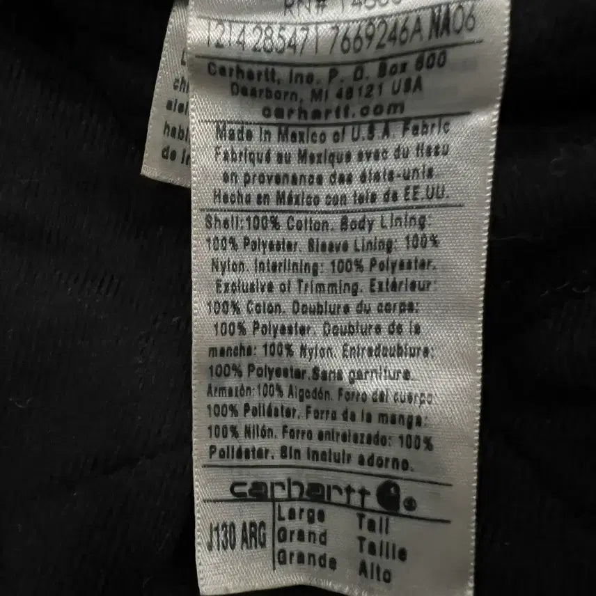 [BUNJANG] Carhartt J130 ARG Duck Active Hooded Jacket (L-TALL) / (L-TALL)칼하트 덕 액티브 후드자켓 J130 ARG 아미그린