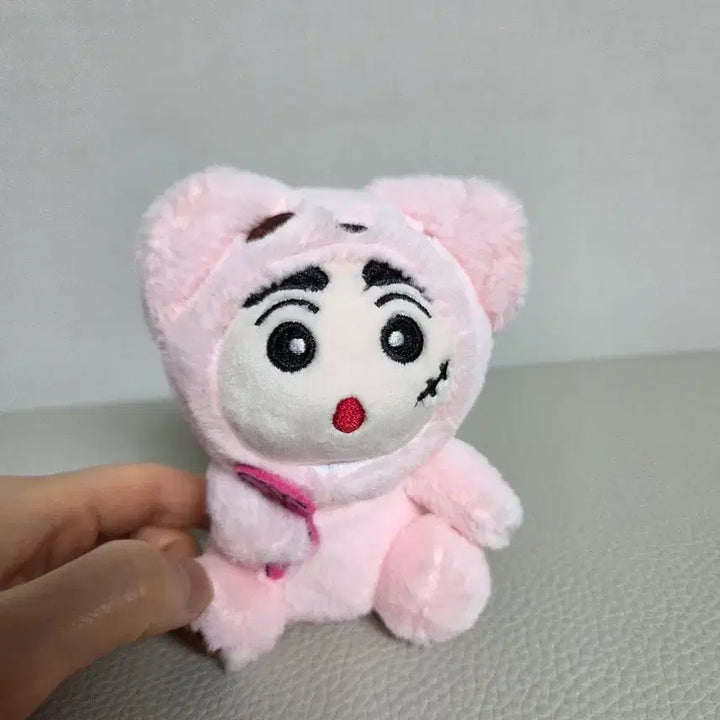[BUNJANG] Pink Chankyu Rabbit Keyring / 핑크 짱구 토끼 인형 키링