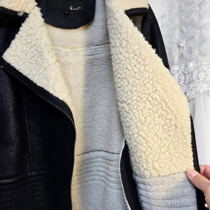 [BUNJANG] G-Cut Sheepskin Mouton / 지컷 G-cut 양모 무스탕