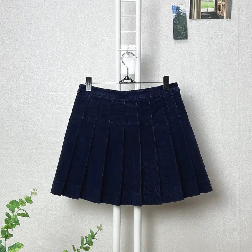 [BUNJANG] Polo Corduroy Pleated Skirt / 폴로 코듀로이 플리츠 스커트 치마