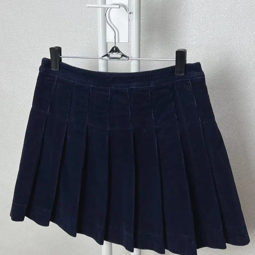 [BUNJANG] Polo Corduroy Pleated Skirt / 폴로 코듀로이 플리츠 스커트 치마