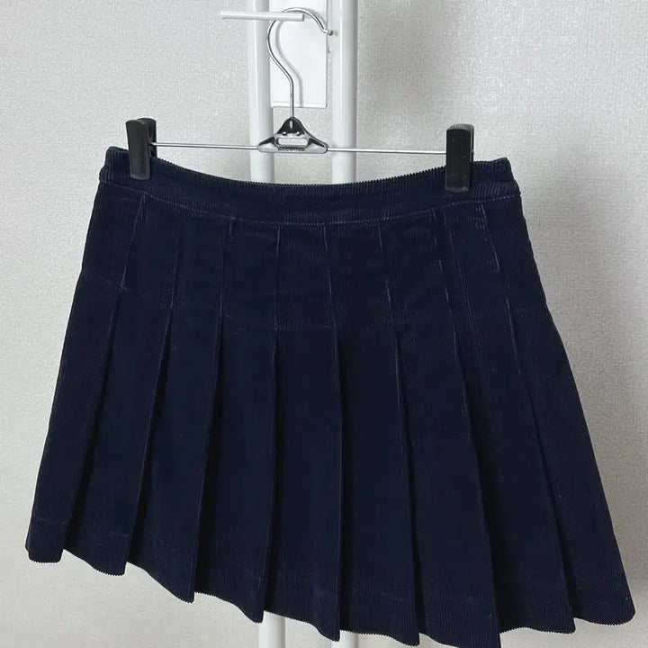 [BUNJANG] Polo Corduroy Pleated Skirt / 폴로 코듀로이 플리츠 스커트 치마