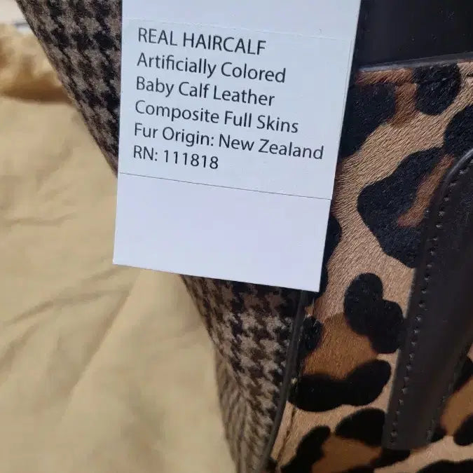 [BUNJANG] Michael Kors Collection Leopard Print Leather Tote Bag / 마이클코어스 컬렉션라인 핸드백