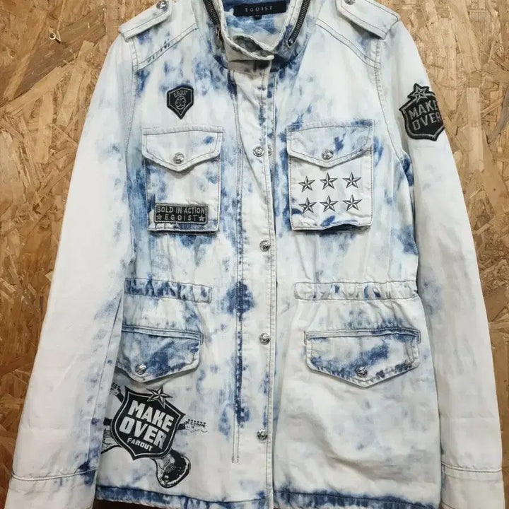 [BUNJANG] EGOIST Denim Washed Jacket / EGOIST 데님 워싱 야상 점퍼