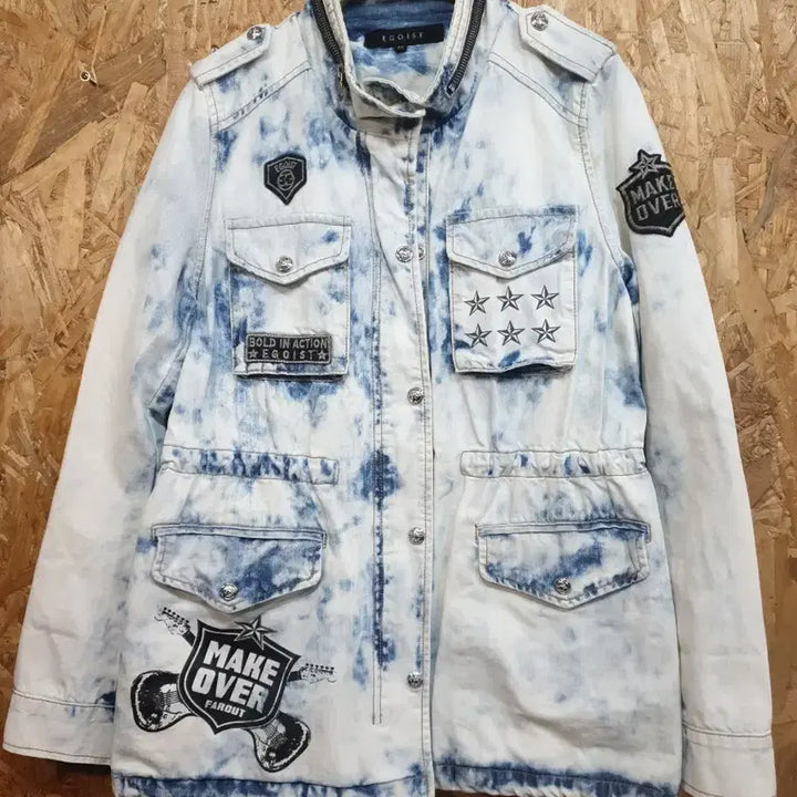 [BUNJANG] EGOIST Denim Washed Jacket / EGOIST 데님 워싱 야상 점퍼