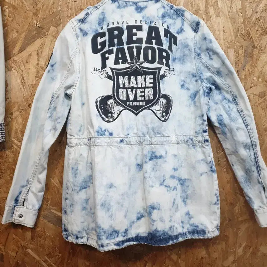 [BUNJANG] EGOIST Denim Washed Jacket / EGOIST 데님 워싱 야상 점퍼