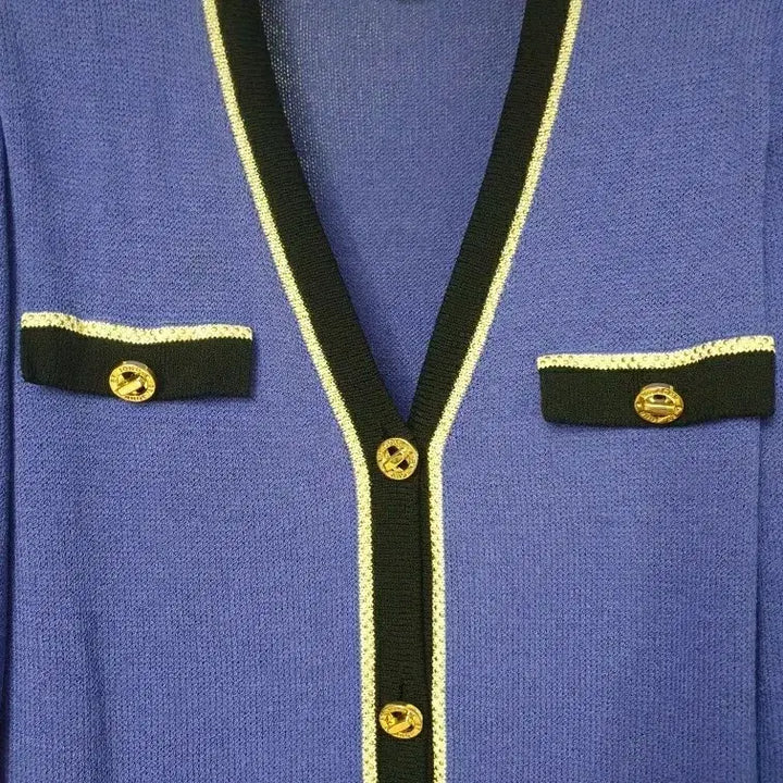 [BUNJANG] ST. JOHN Collection Luxury Beaded Trim Long Jacket / 드라이완료)명품 ST.JOHN 센존 컬렉션 럭셔리 비즈라인배색 롱 자켓