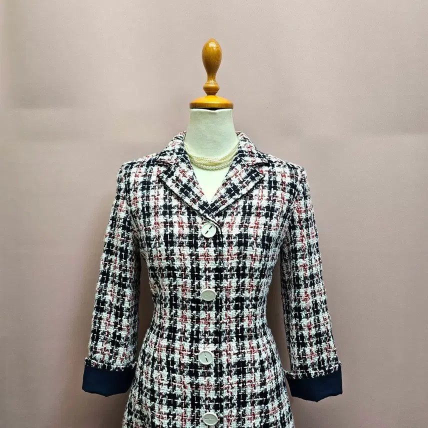 [BUNJANG] It MICHAA Tweed Flare Dress / 잇미샤 트위드 플레어 원피스