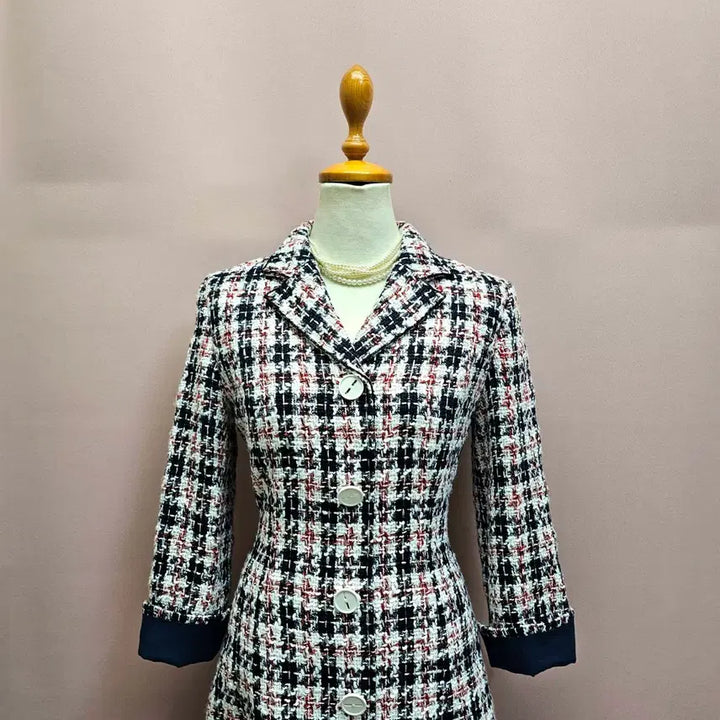 [BUNJANG] It MICHAA Tweed Flare Dress / 잇미샤 트위드 플레어 원피스
