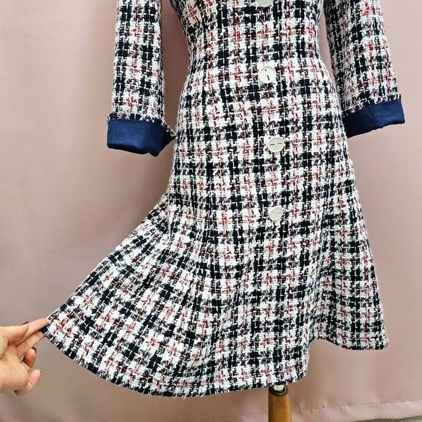 [BUNJANG] It MICHAA Tweed Flare Dress / 잇미샤 트위드 플레어 원피스