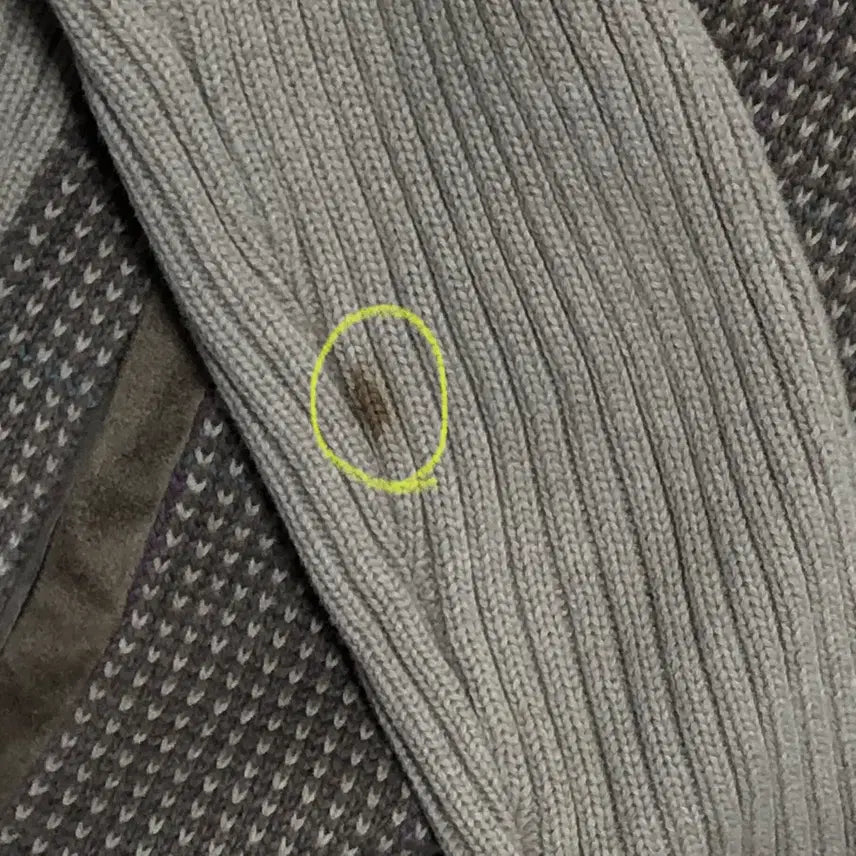 [BUNJANG] Ralph Lauren Suede Patch Beige Zip-up Sweater / 랄프로렌 스웨터 스웨이드 패치 베이지 집업 ralph lauren 빈티지