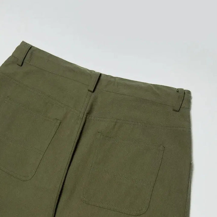 [SOLD OUT] GLW 굿 라이프 웍스 와이드핏 카키색 바지