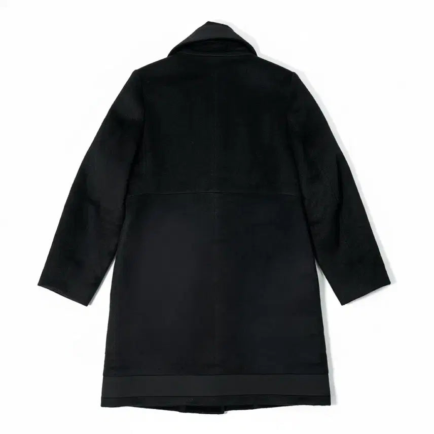 [BUNJANG] Black Wool Long Coat (Size 55) / [55/44~55] 모직 롱 코트 블랙