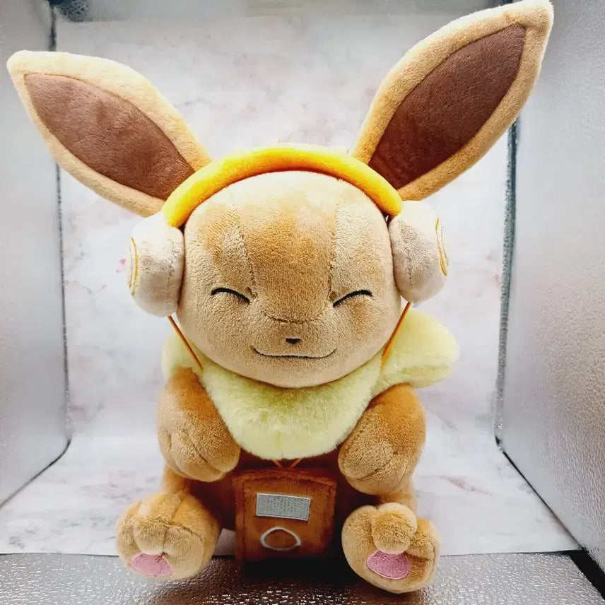 [BUNJANG] Pokemon Eevee Headset Plush / 이사정리) 포켓몬 헤드셋 이브이 봉제인형