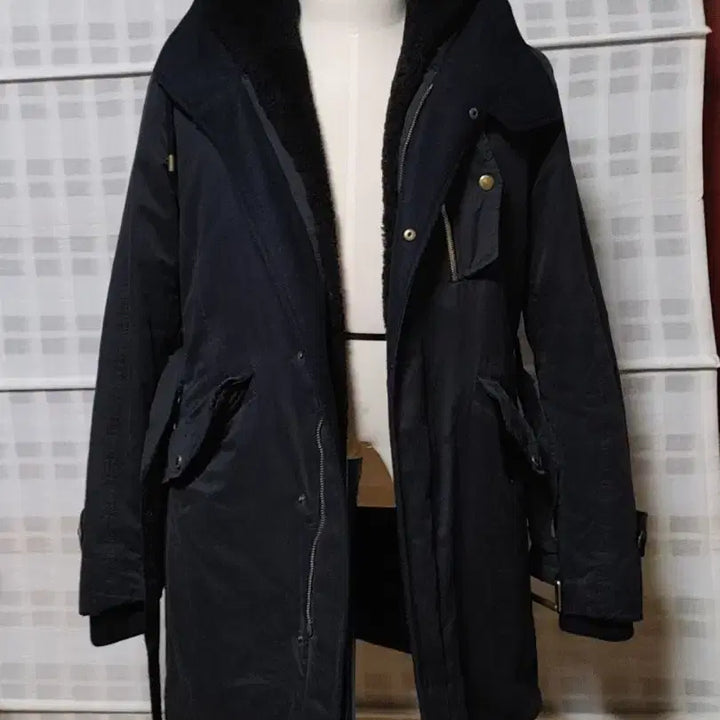 [BUNJANG] Time Homme Detachable Inner Padding Jumper / (한섬) 타임옴므 검정 내피탈부착 패딩 점퍼 95