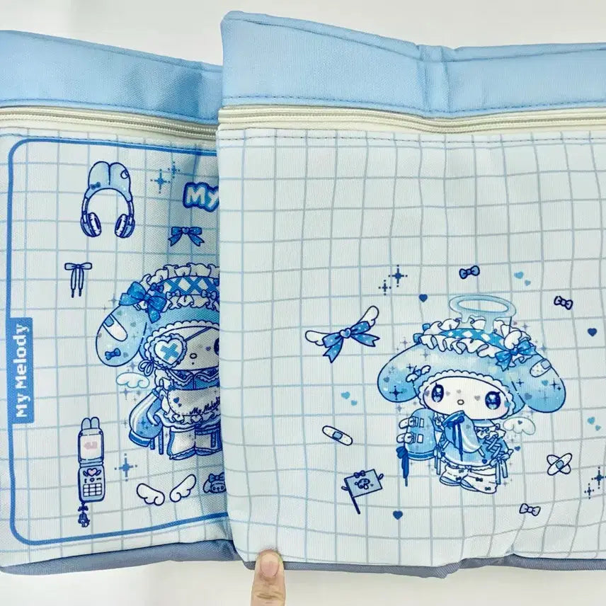 [BUNJANG] Sanrio My Melody Kuromi Dolly Mix Storage Case / 산리오 마이멜로디 쿠로미 돌리믹스 지퍼형 수납 케이스 리빙박스