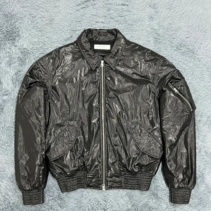 [BUNJANG] Toni Wek Black Coated MA-1 Jacket / (정품) 토니웩 블랙 코팅MA-1 점퍼 95사이즈