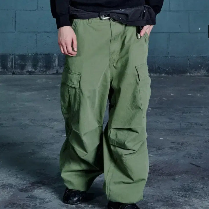 [BUNJANG] nod Stone Wash Cargo Pants Khaki Size 3 / nod 노드 스톤 워시 카고 팬츠 카키 3사이즈