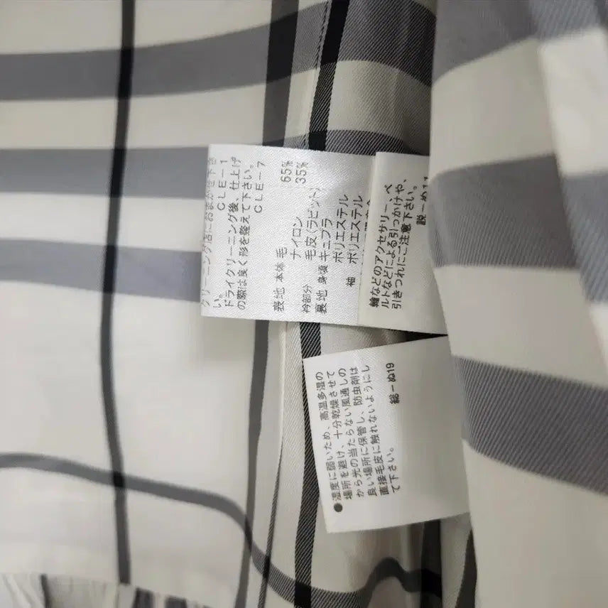 [BUNJANG] Burberry Blue Label Nova Check Peplum Coat / 버버리 블루라벨 노바체크 페플럼 반코트