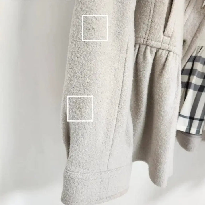 [BUNJANG] Burberry Blue Label Nova Check Peplum Coat / 버버리 블루라벨 노바체크 페플럼 반코트