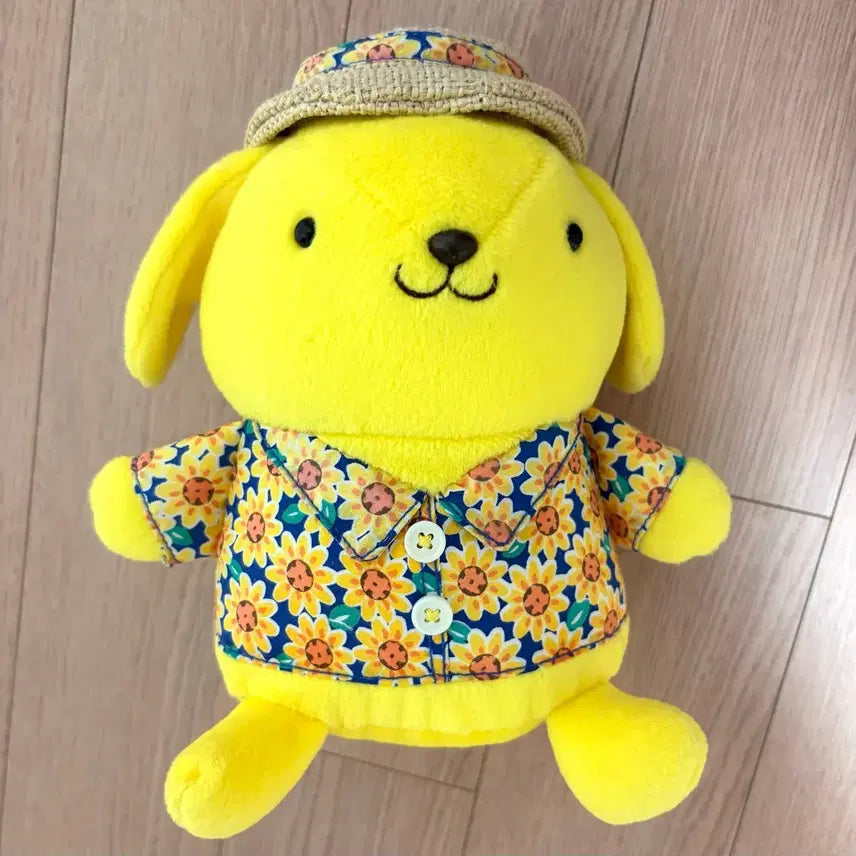 [BUNJANG] Sanrio Pompompurin Sunflower Classic Plush Doll / 해바라기 폼폼푸린 고전 인형