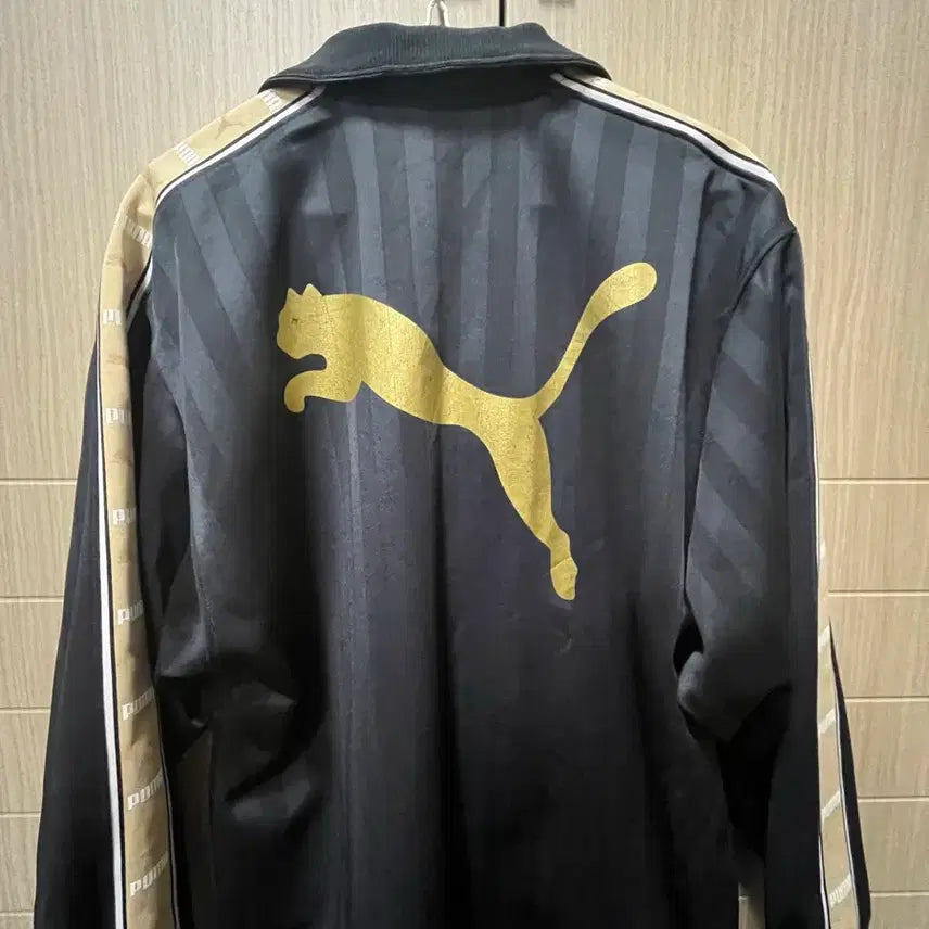 [BUNJANG] Puma Black Gold Track Top Jersey L / 푸마 블랙 골드 트랙탑 져지 L