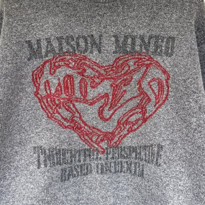 [BUNJANG] Maison Mineed Doodle Heart Knit / 메종미네드 두들하트 니트