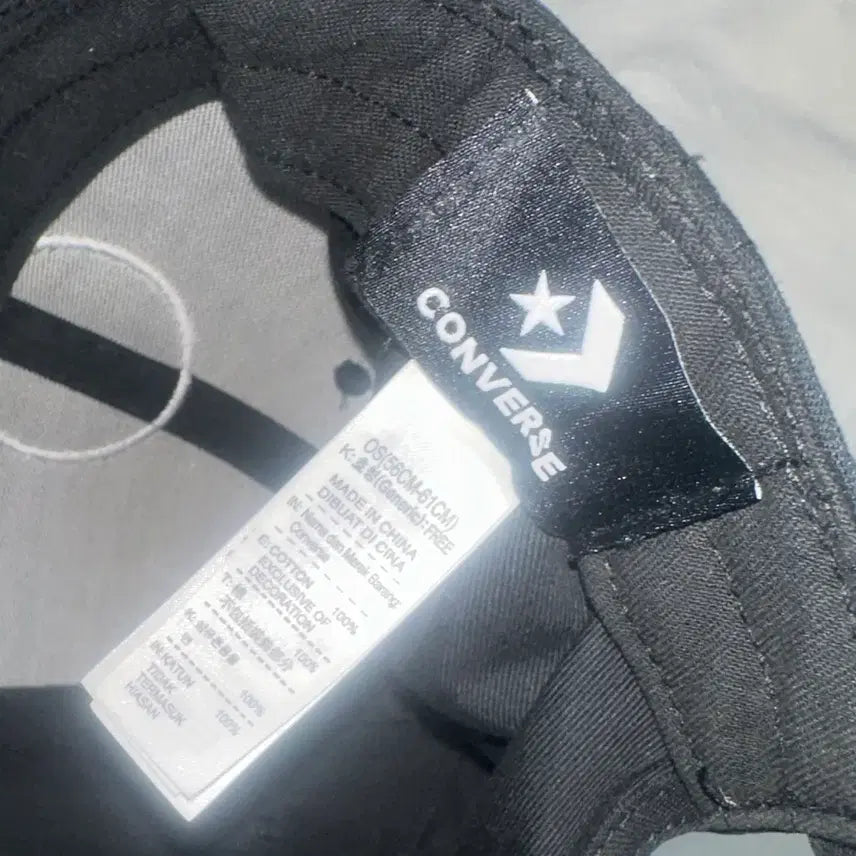 [BUNJANG] Converse Basic Ball Cap Hat Black / 컨버스 기본 볼캡 모자 블랙