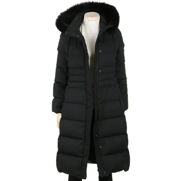 [BUNJANG] COINCOS Fox Waistline Long Padding - Black - Size 55 / 코인코즈 폭스허리라인 롱패딩