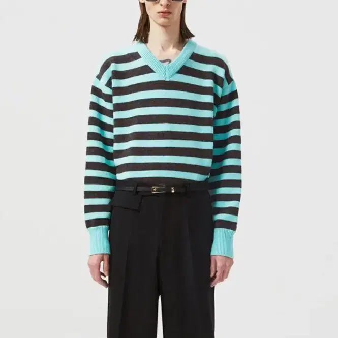 [BUNJANG] Taille Stripe Knit (Size 2) / taille(타일레) 스트라이프 니트 2사이즈