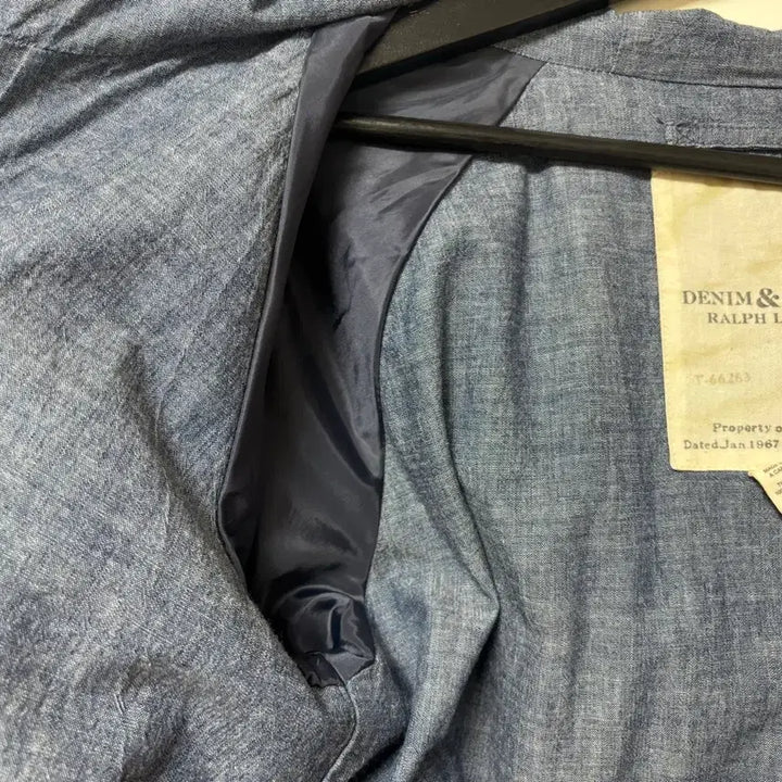 [BUNJANG] Polo Denim &amp; Supply Chambray Cotton Hooded Jacket / 폴로 데님앤서플라이 샴브레이 코튼 후디점퍼 자켓