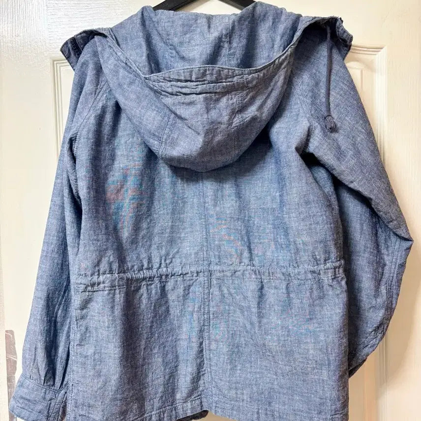 [BUNJANG] Polo Denim &amp; Supply Chambray Cotton Hooded Jacket / 폴로 데님앤서플라이 샴브레이 코튼 후디점퍼 자켓