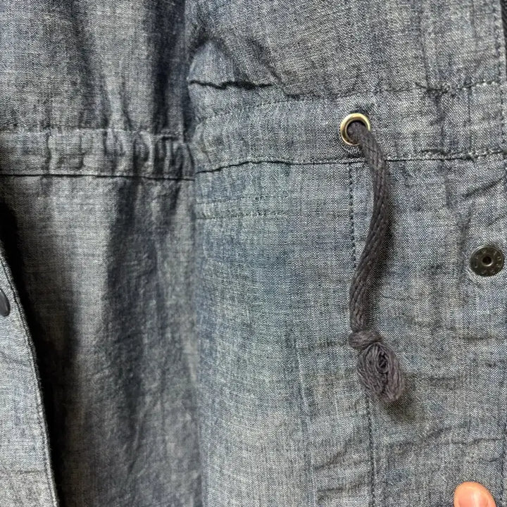 [BUNJANG] Polo Denim &amp; Supply Chambray Cotton Hooded Jacket / 폴로 데님앤서플라이 샴브레이 코튼 후디점퍼 자켓